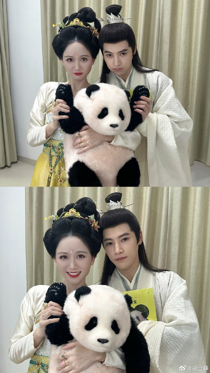 陳喬恩、梁雪峰在《山河枕》分別飾演「長公主」與男寵。