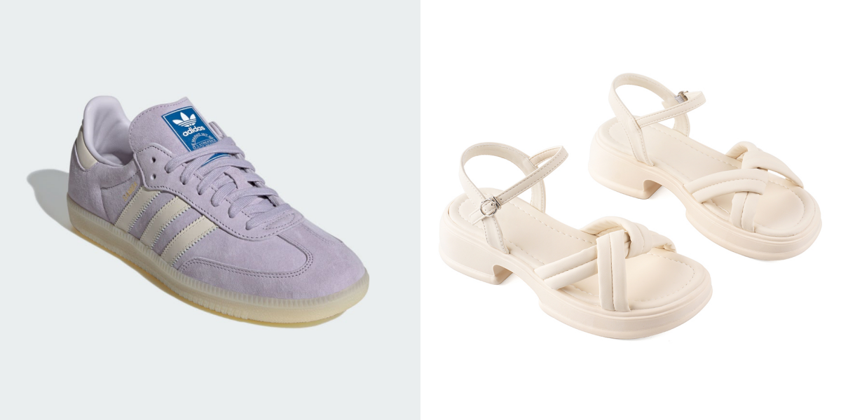 adidas 官方旗艦 SAMBA OG 休閒鞋 運動休閒鞋 滑板 復古 男鞋女鞋 - Originals IG6176、SANDARU 山打努 涼鞋 扭結造型方頭厚底涼鞋(米)