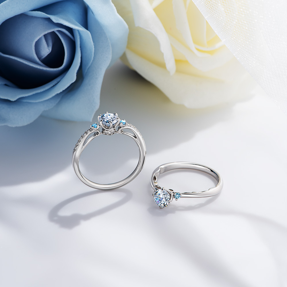 左：戀人系列 PT950 求婚鑽戒 RS_016、右：戀人系列 PT950 求婚鑽戒 RS_015