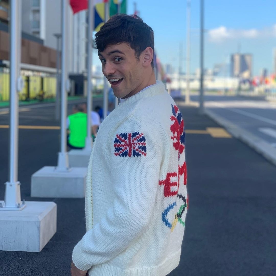 Tom Daley上次織出的東京奧運毛衣