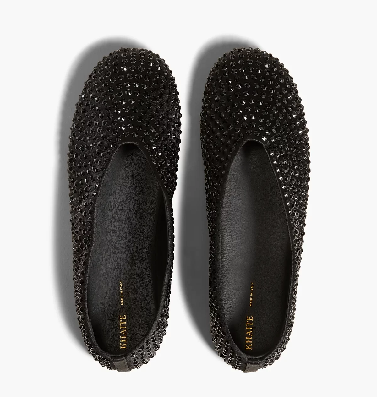 Khaite 水晶黑色平底鞋，NT$39,380