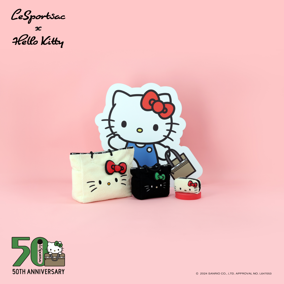 LeSportsac攜手Hello Kitty推出50週年聯名系列