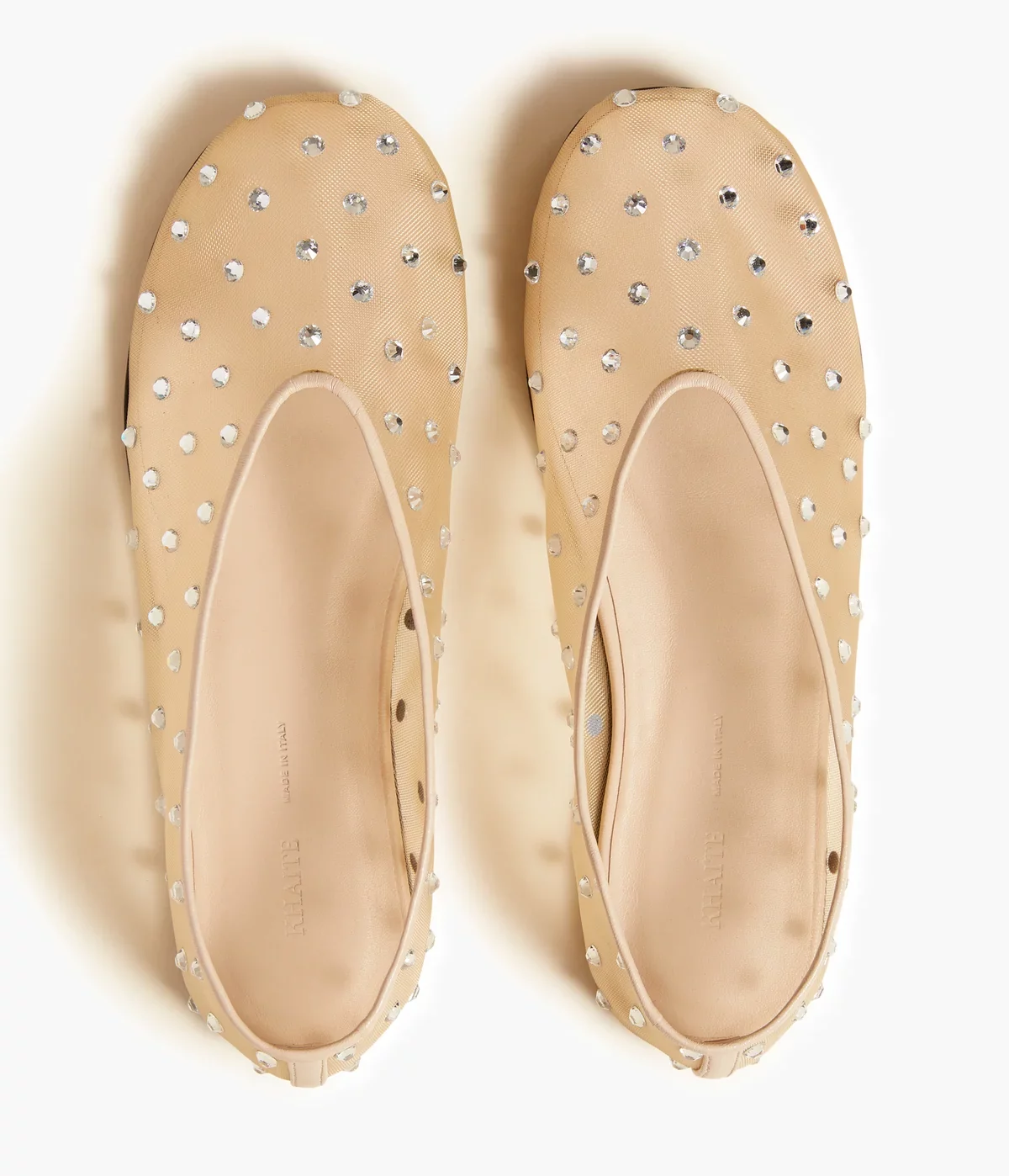 Khaite 水晶米色網眼平底鞋，NT$31,170