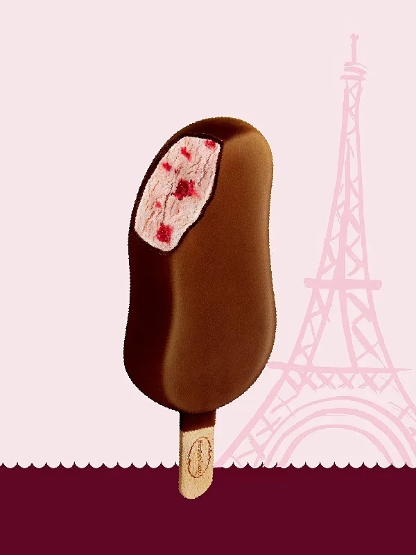 Häagen-Dazs X《艾蜜莉在巴黎》聯名「草莓雪糕」質感滿分。