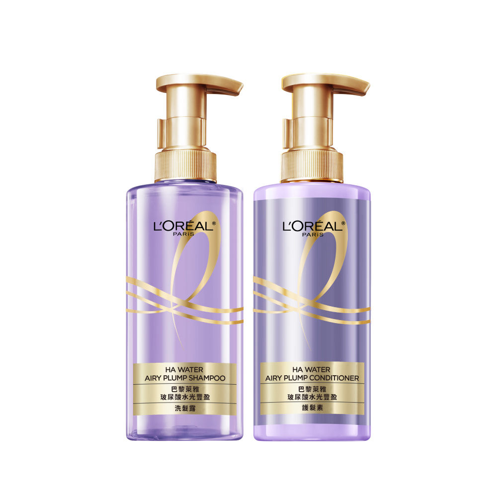 LOREAL Paris 巴黎萊雅 玻尿酸水光豐盈洗髮露/護髮素