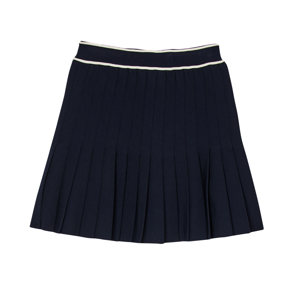 SANDRO 深藍色百褶網球短裙，NT$8,290