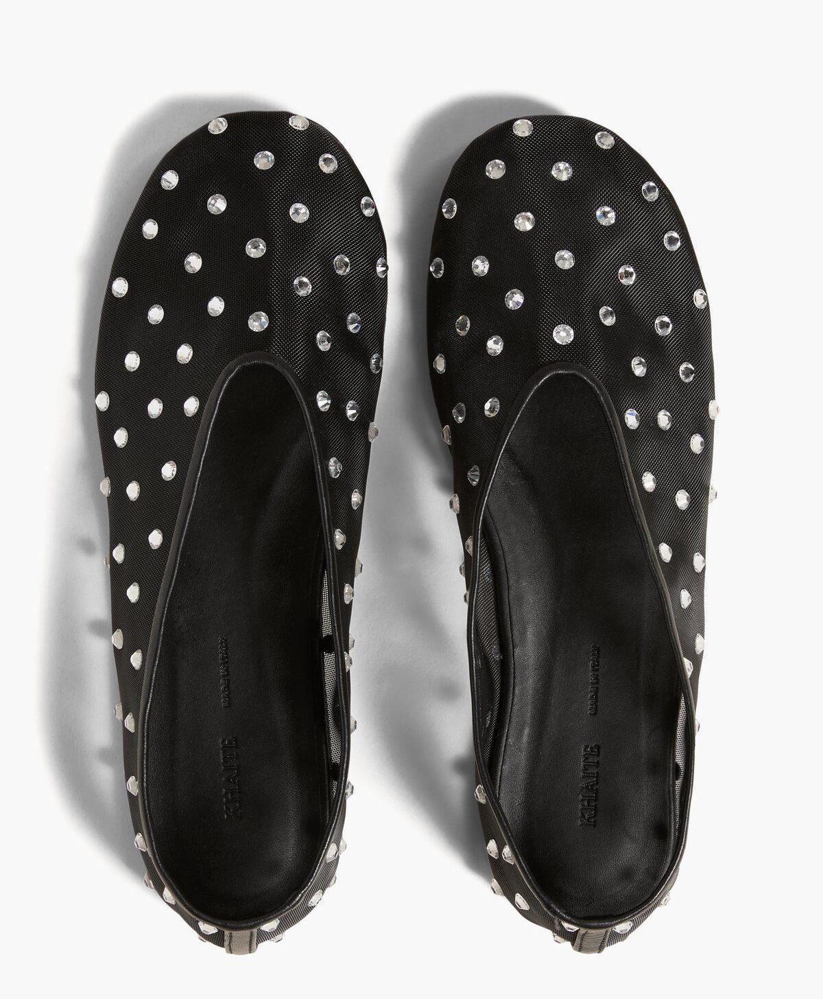 Khaite 水晶黑色網眼平底鞋，NT$31,170