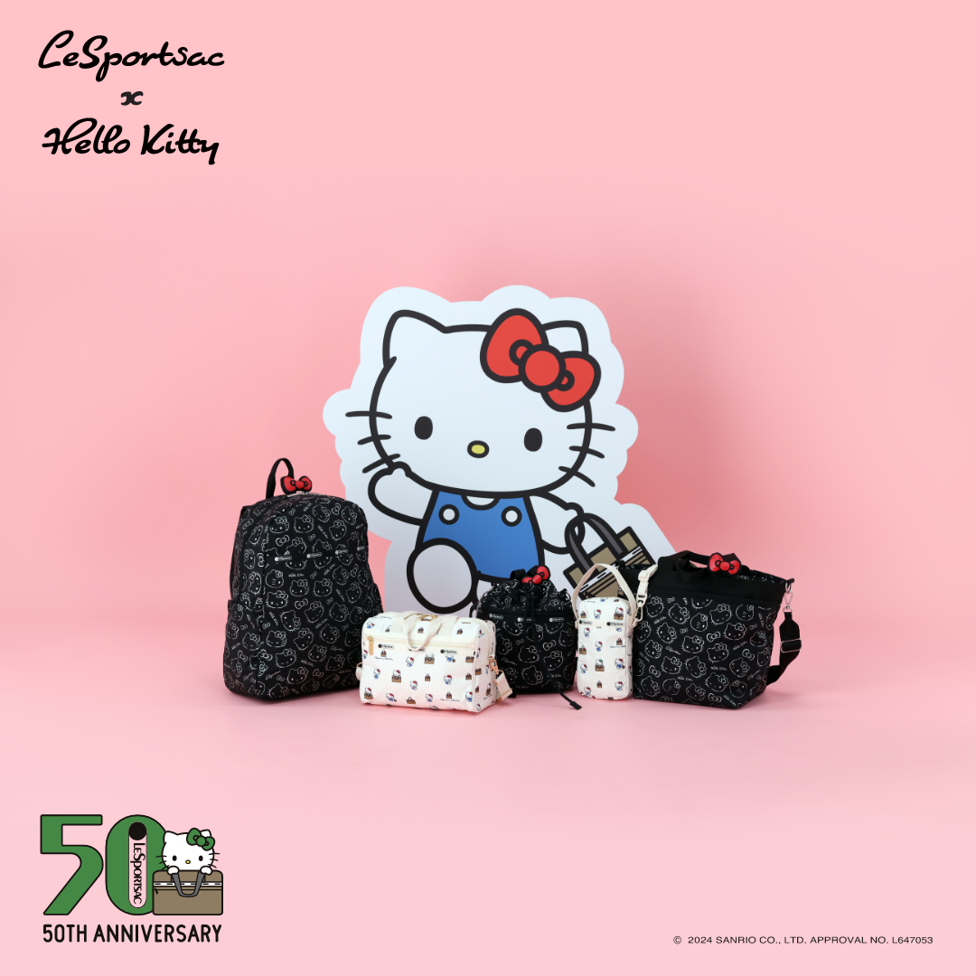 LeSportsac攜手Hello Kitty推出50週年聯名系列