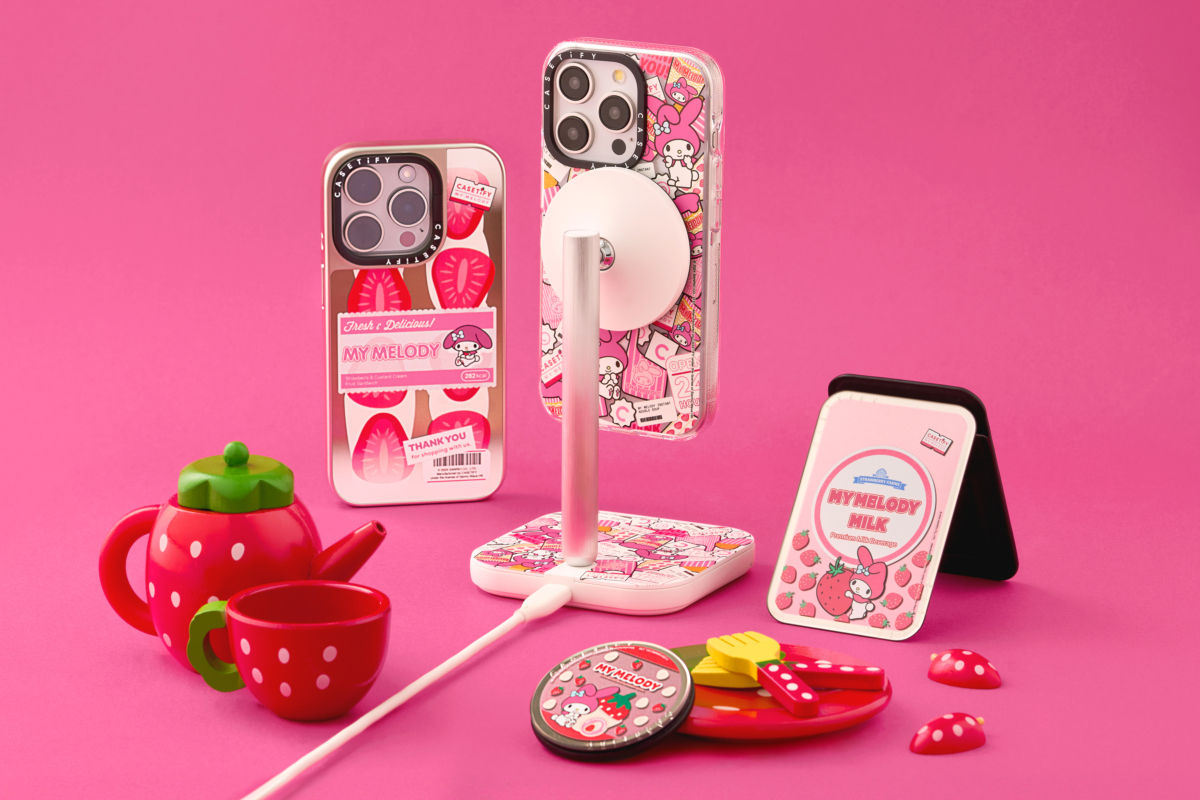 超人氣角色美樂蒂躍上 CASETiFY 手機殼及電子配件，展現萌翻少女心的專屬時尚魅力