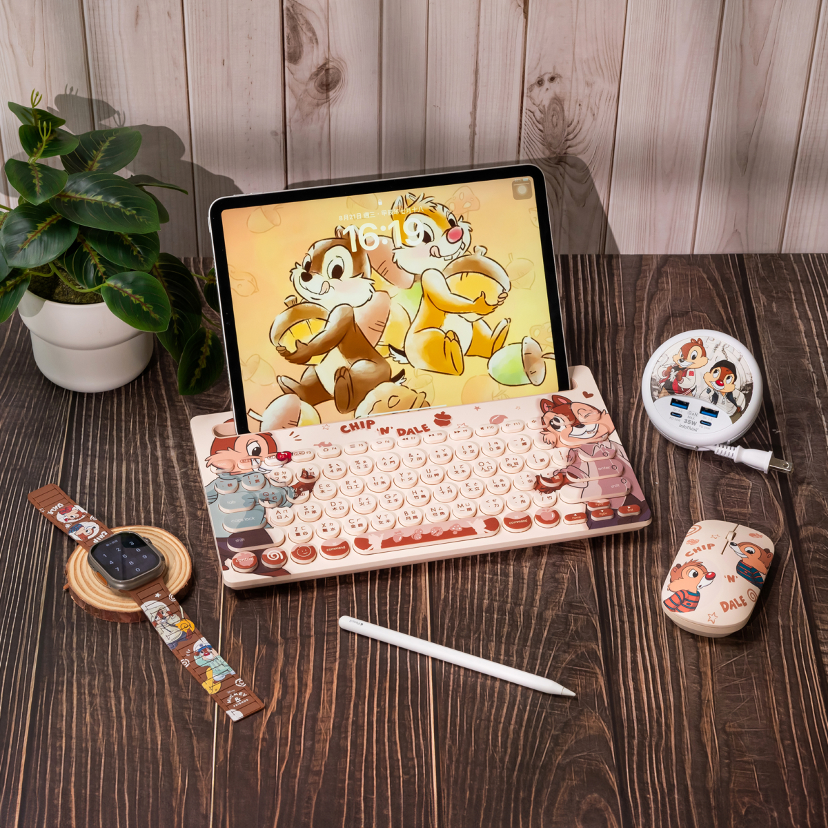 7-11奇奇與蒂蒂滑鼠、鍵盤3C系列組合