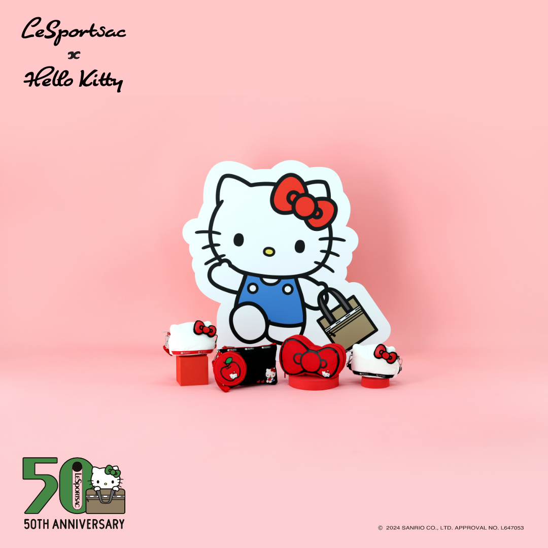 LeSportsac攜手Hello Kitty推出50週年聯名系列