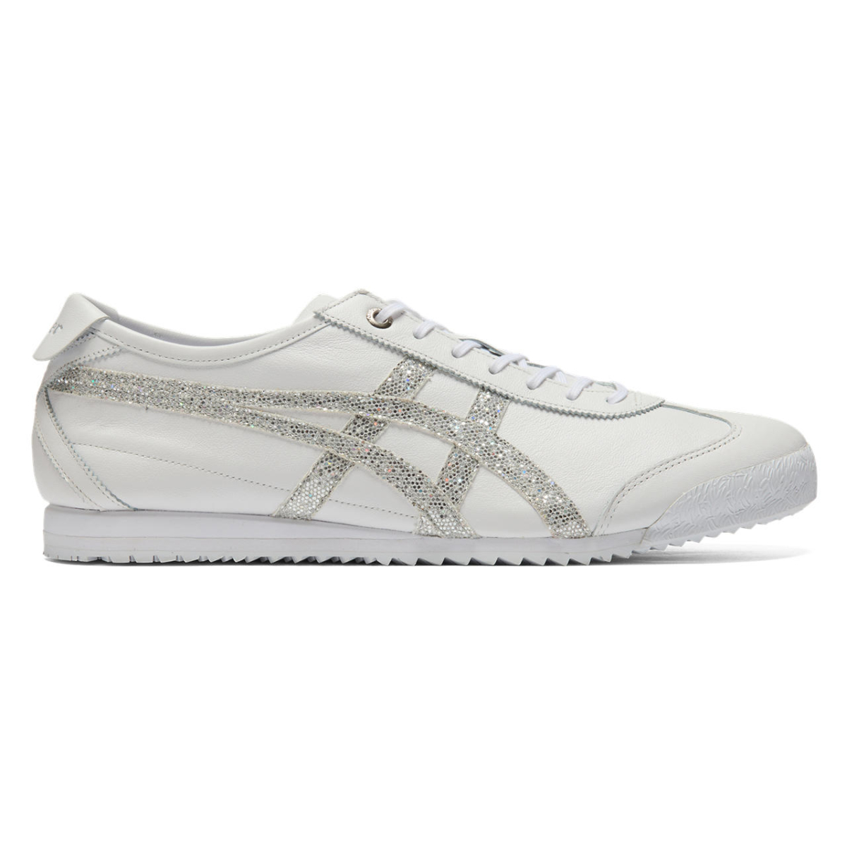Onitsuka Tiger鬼塚虎 白底銀色亮片虎爪紋 MEXICO 66 SD，NT$5,380
