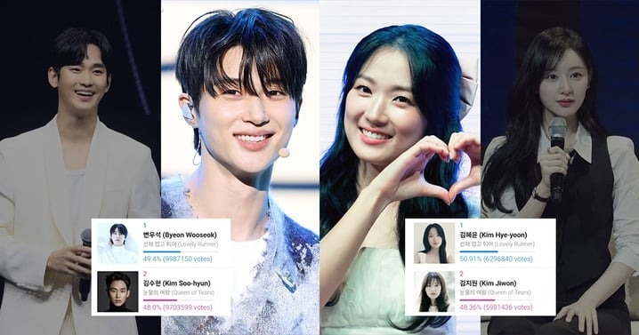 邊佑錫金惠奫被投票選為亞洲明星獎