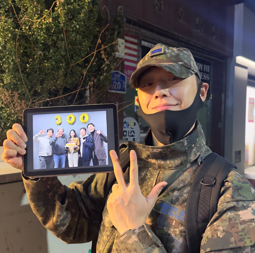 李到晛當兵照。