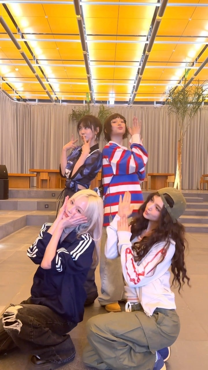 NewJeans和aespa的How Sweet舞蹈挑戰