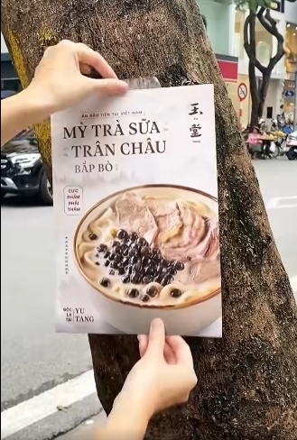 玉堂四處宣傳「珍奶牛肉麵」