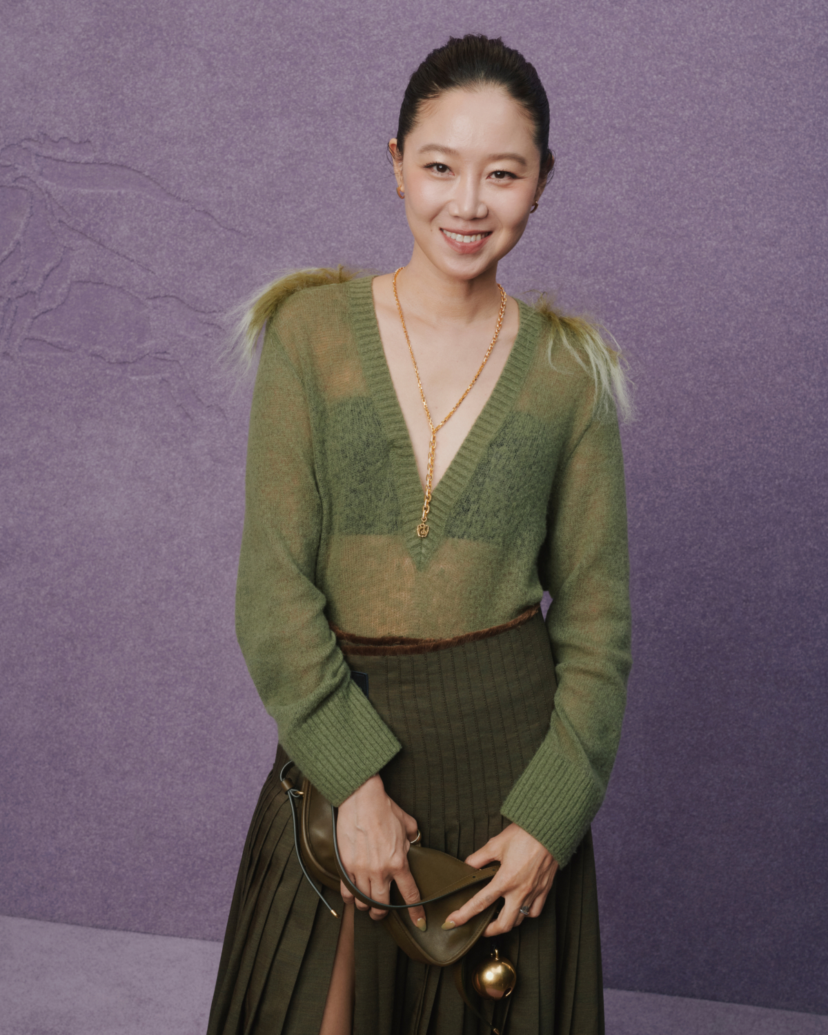 韓國女星孔曉振(Kong Hyojin)出席Burberry 2025夏季時裝秀