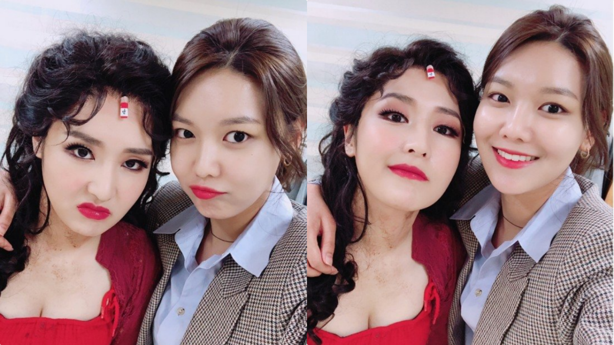 少女時代秀英與姐姐秀珍。