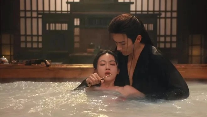 劉學義拿出髮簪威脅吳謹言。