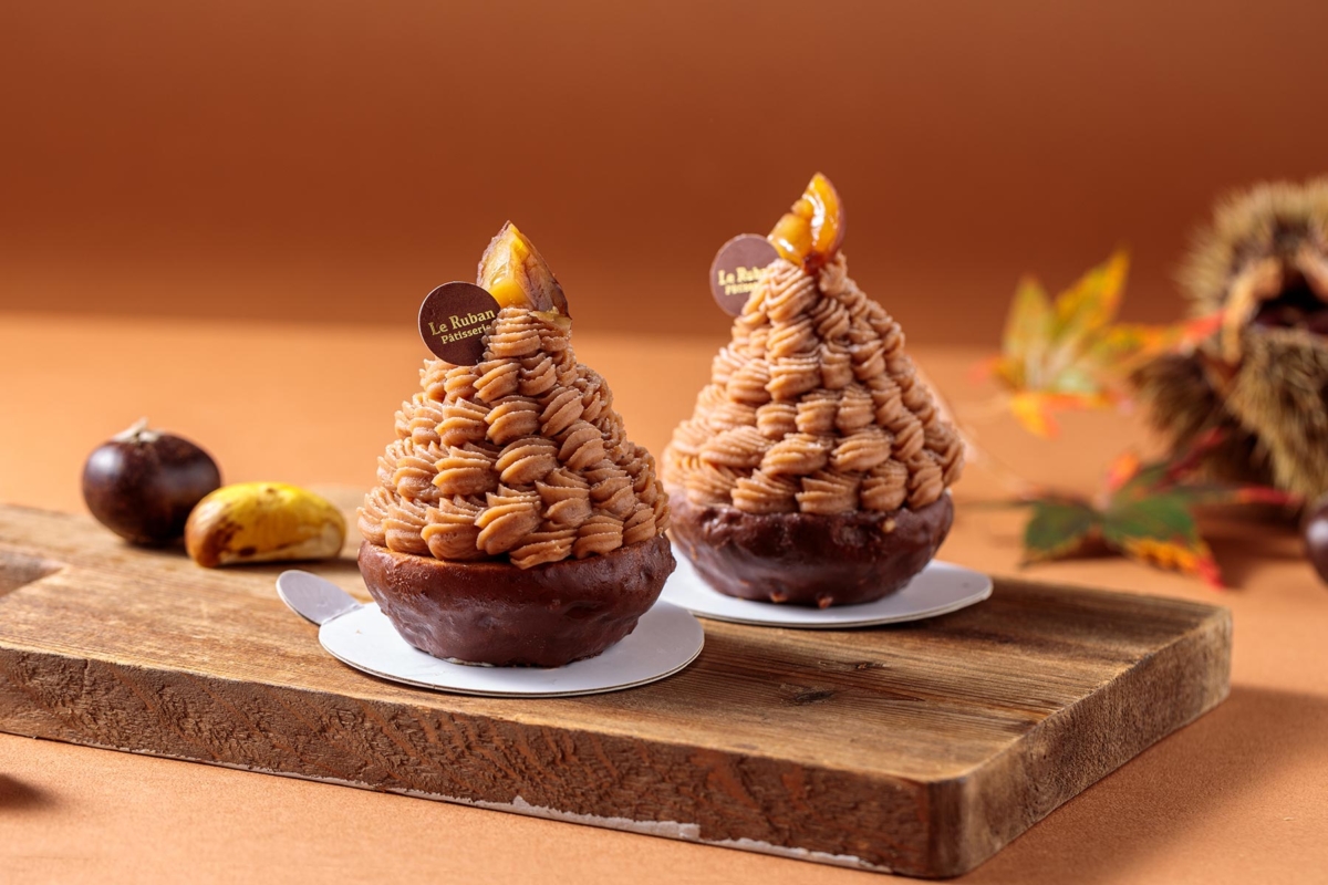 「法式蒙布朗」還原栗子形態。