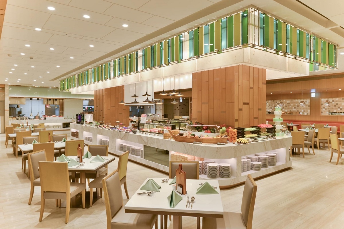 台北六福萬怡酒店「敘饗韓風食堂」華麗大器。