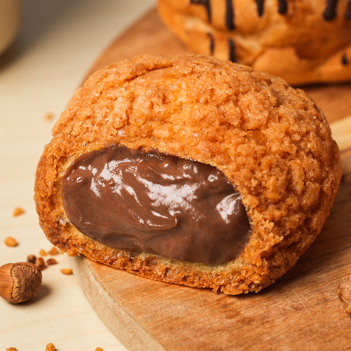 beard papa's榛果可可菠蘿泡芙