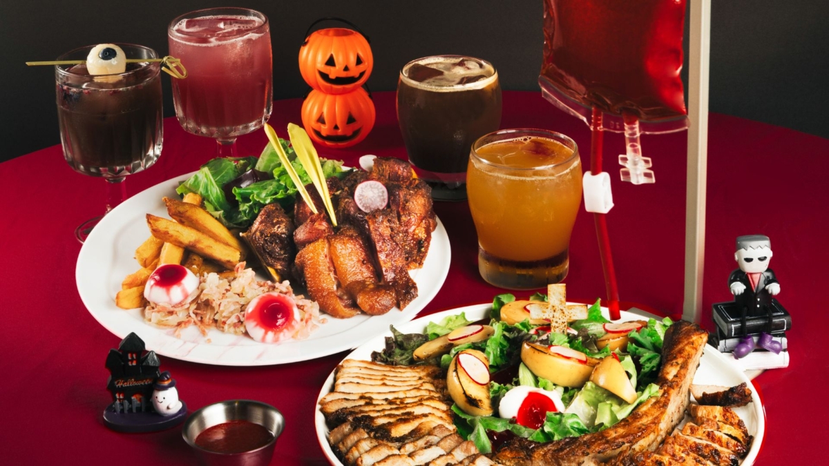 TOKx波蜜聯名餐點,充滿萬聖節氛圍