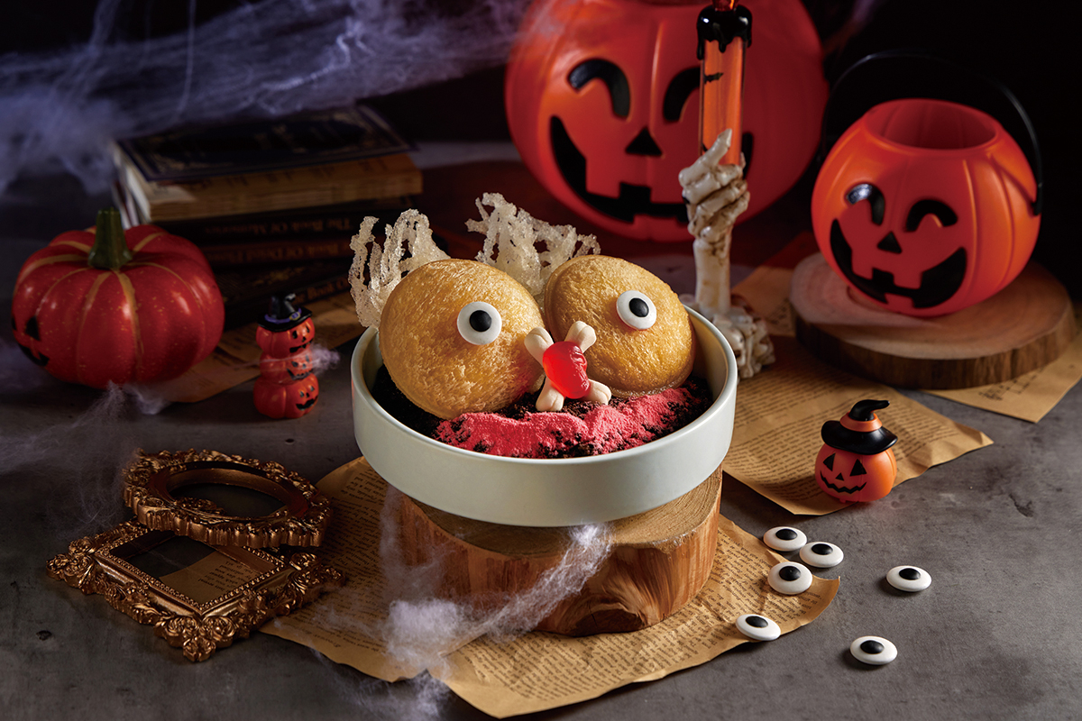 「叁加叁 泡椒酸菜魚」打造萬聖節限定的「魚魚Eye搞怪」專屬甜點
