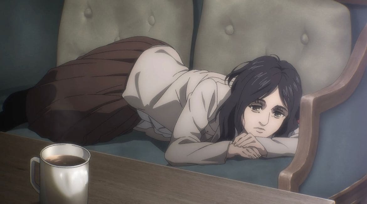 《進擊的巨人》皮克的人類型態，是個因變身副作用而懶洋洋的女孩