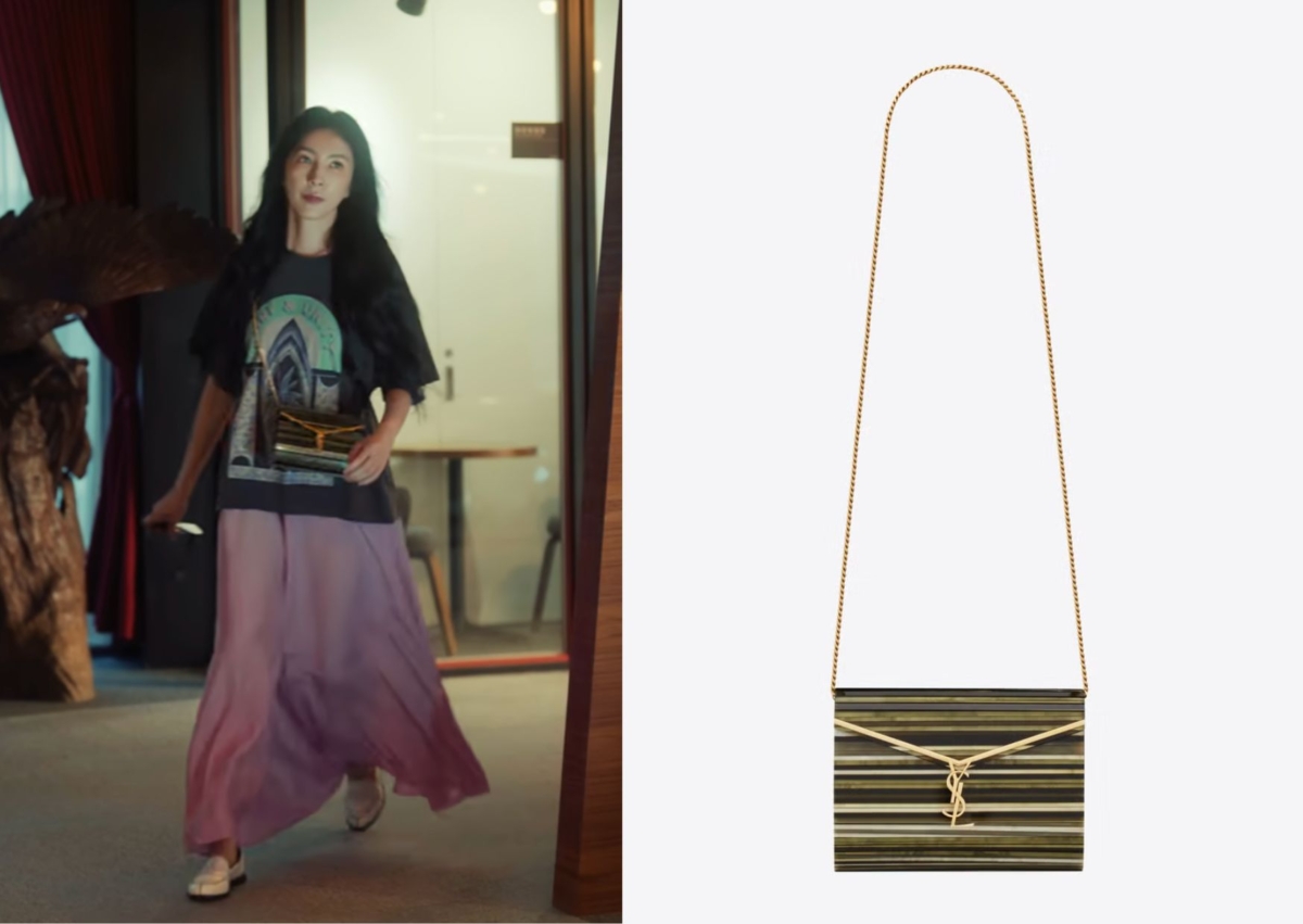 Saint Laurent,VICKY有機玻璃 MINAUDIERE晚宴斜背包,(2022年設計款)