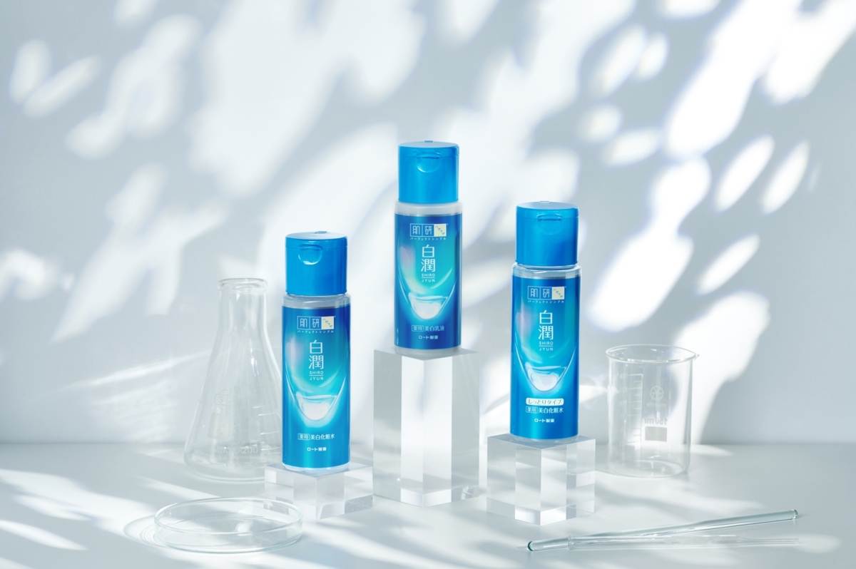 肌研「白潤系列」讓肌膚變得平滑細緻，透亮有光澤！