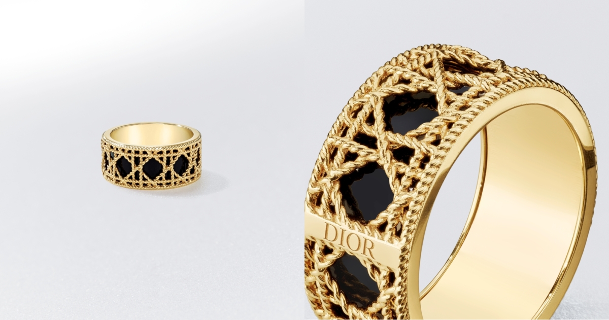 Dior My Dior 18K金黑漆戒指,NT$110,000