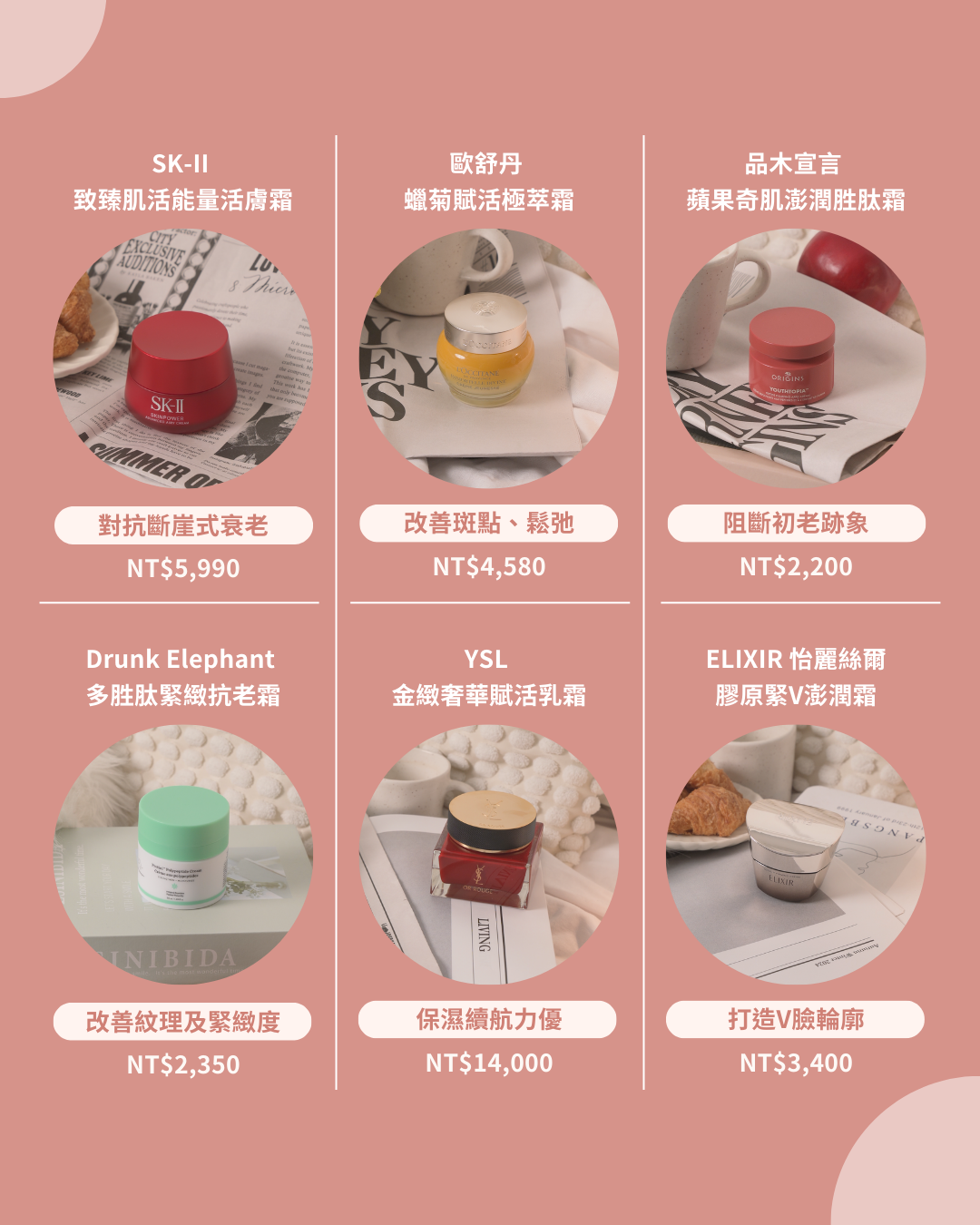 【GS美妝小教室】推薦睡前保養「按摩乳霜」:SK-II、歐舒丹 、品木宣言 、醉象、YSL 、怡麗絲爾