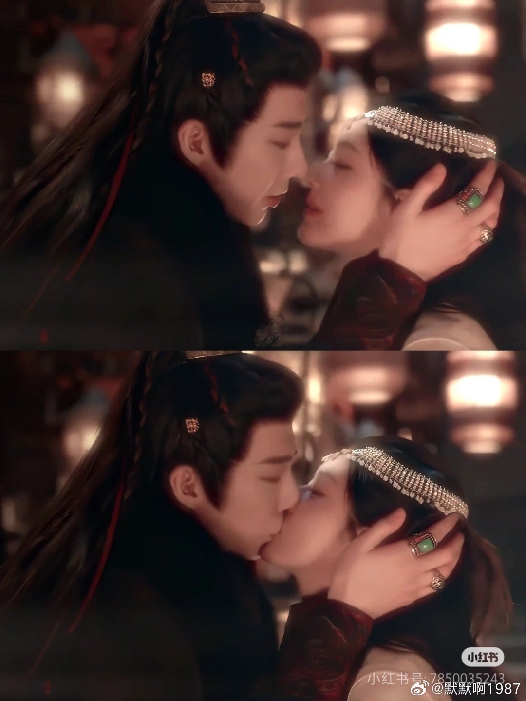 趙露思、劉宇寧親密深吻畫面曝光。