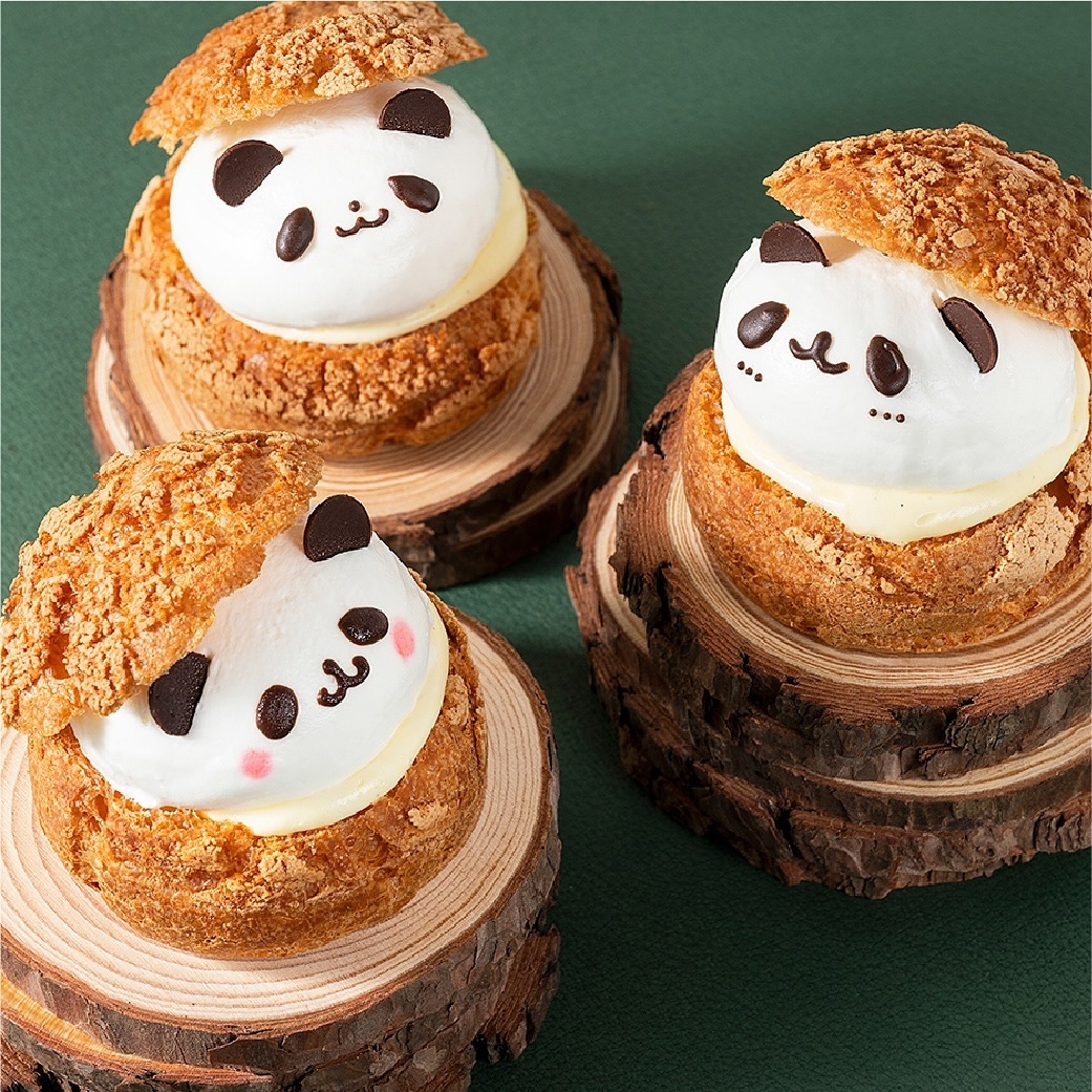 椿屋珈琲「熊貓泡芙」受到大、小朋友的喜愛。