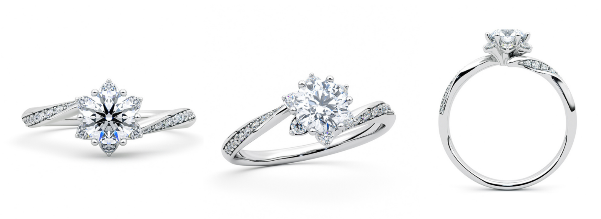 Eternal Waves 鑽戒 （RSDL005 18K），NT$43,800 (不含主鑽)