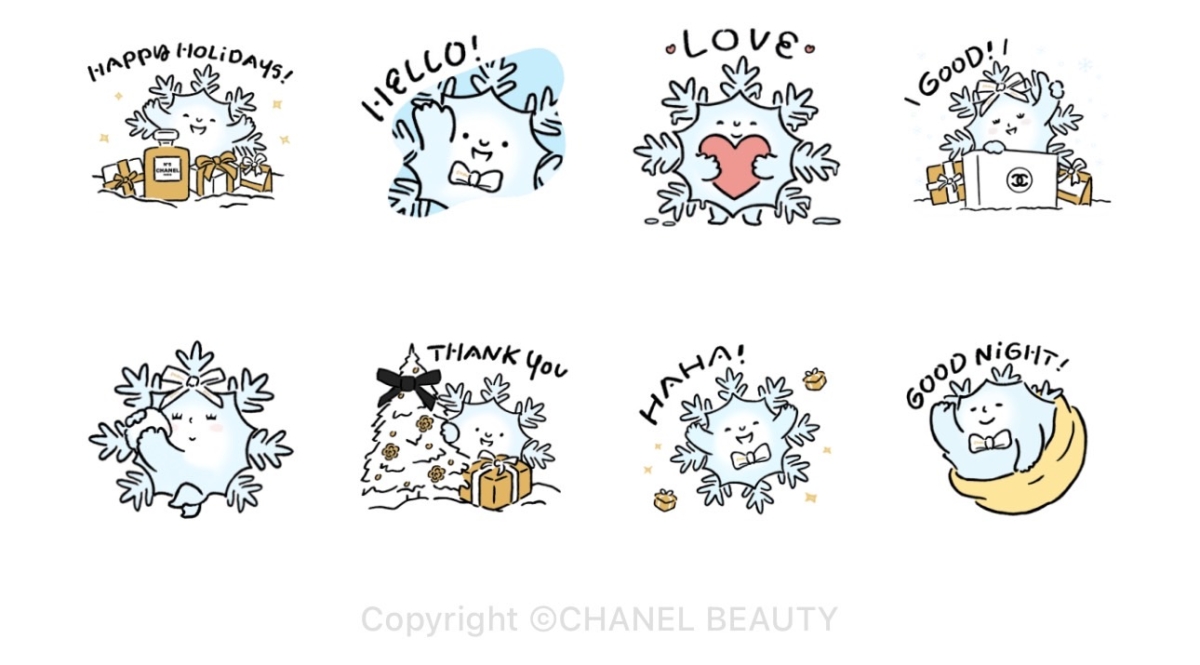 香奈兒經典雪花貼圖