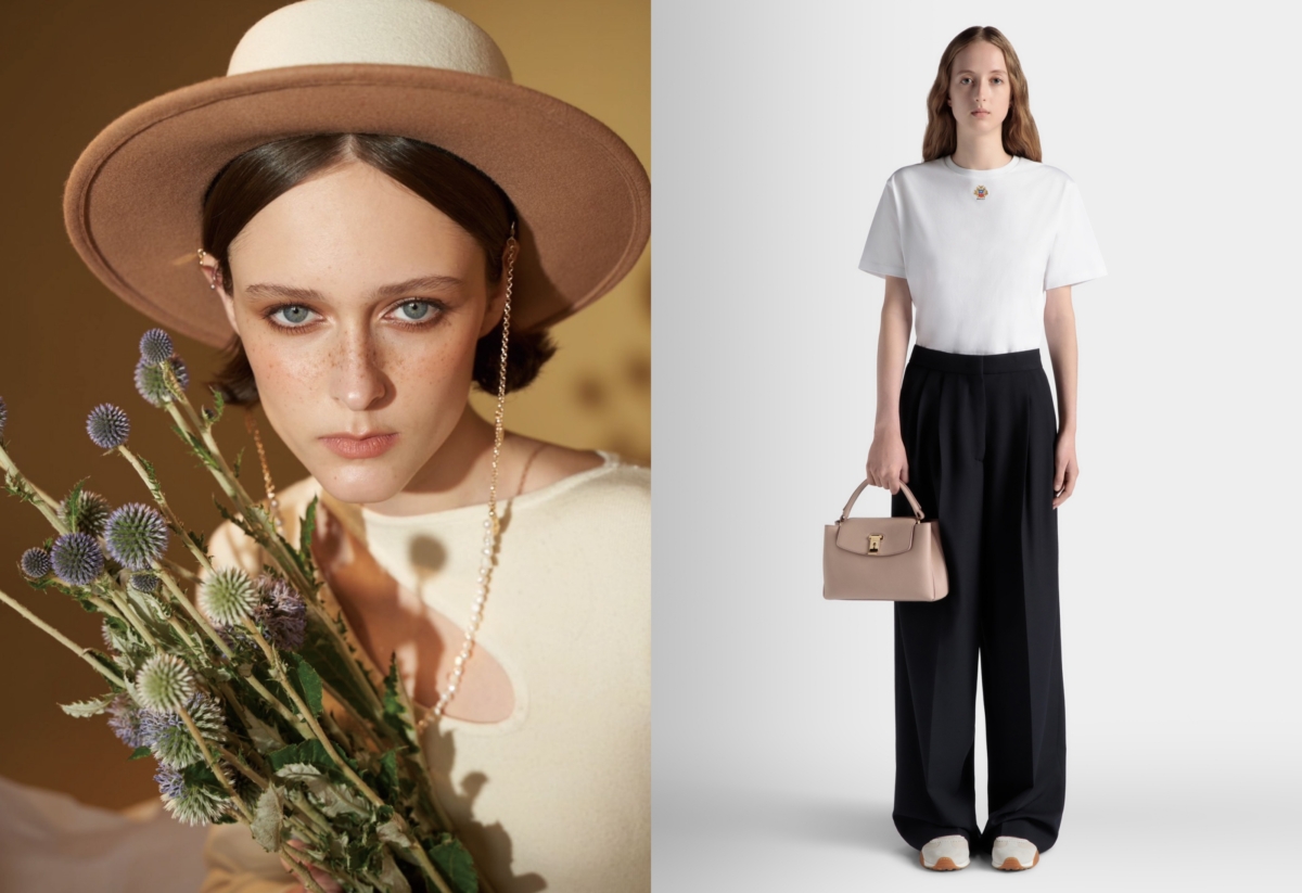 遠百信義A13Neighbor Next Door羊毛帽Cafe au Lait,推薦價5,280元/台中大遠百BALLY LOCK ME系列鎖孔設計手提包,推薦價58,200元。