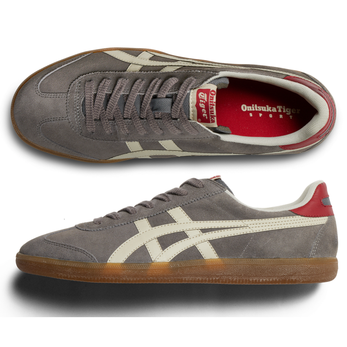 Onitsuka Tiger TOKUTEN 麂皮款鐵灰色底，NT$3,980