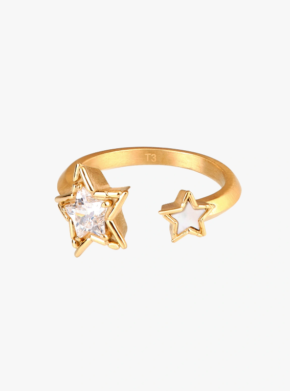 agnès b. Sky Light星星不銹鋼戒指 NT$2,880