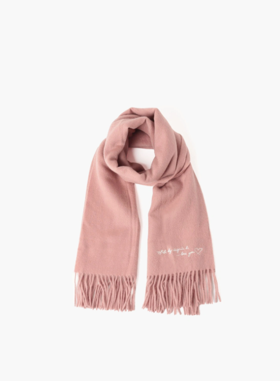 To b. by agnès b. 刺繡Logo羊毛圍巾,NT$4,980