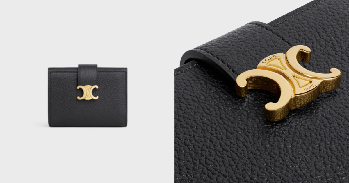 CELINE VICTOIRE柔軟牛皮革精緻錢包，NT$24,500