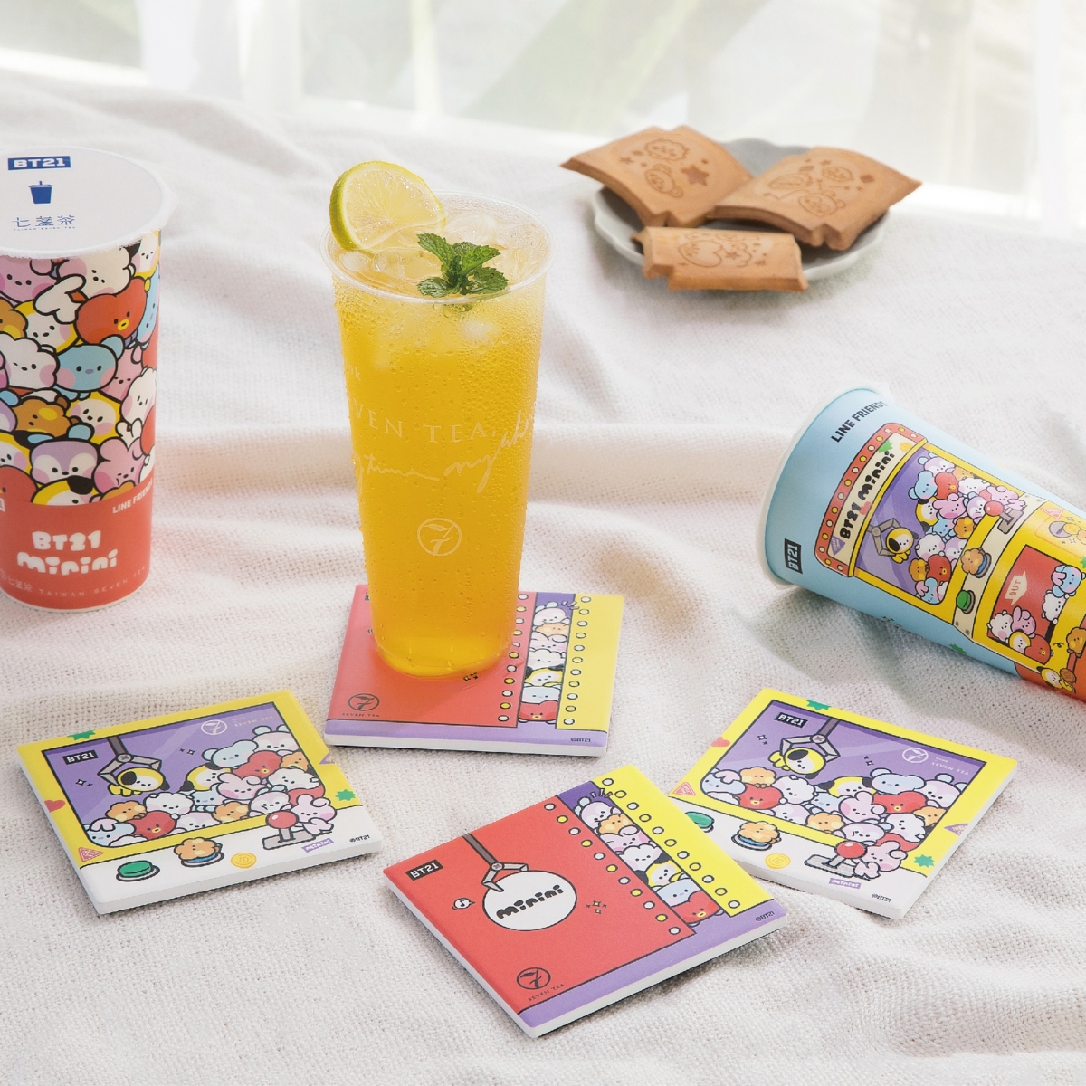 七盞茶X BT21聯名包裝