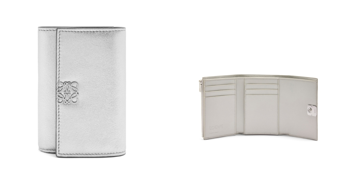 LOEWE Puffer Anagram small vertical wallet in shiny nappa calfskin，NT$28,000