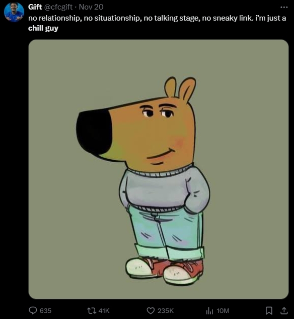 Chill Guy看破人間