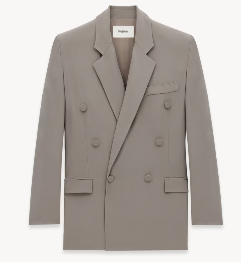 Saint Laurent 絲質縐紗外套,NT$ 133,800