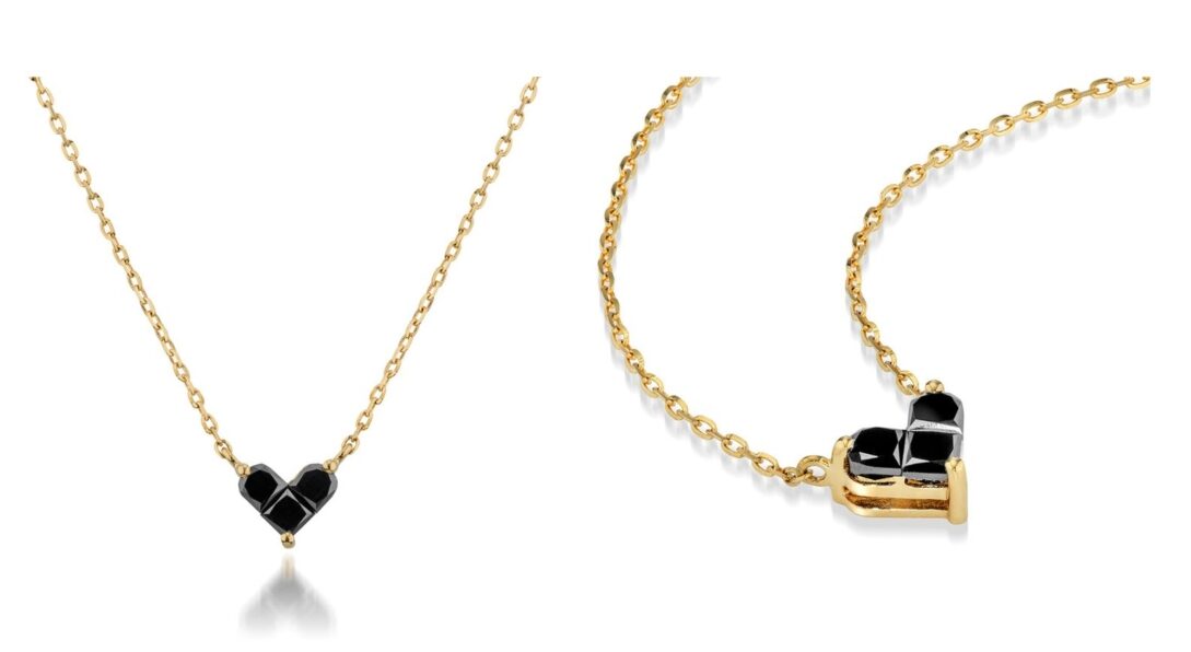 MYSTERIOUS HEART 系列,K18 黑鑽石項鍊,NT$39,500(大)