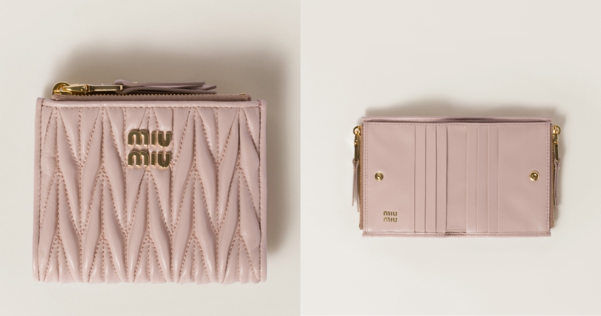 MIUMIU Matelassé 納帕皮革短夾，NT$26,500
