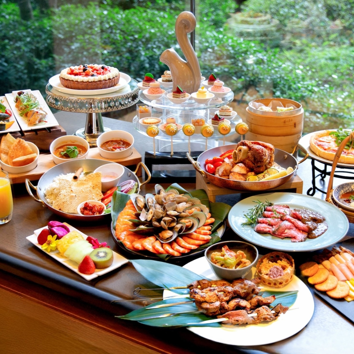 台北萬豪酒店「Garden Kitchen」下午茶美饌令人食指大動。