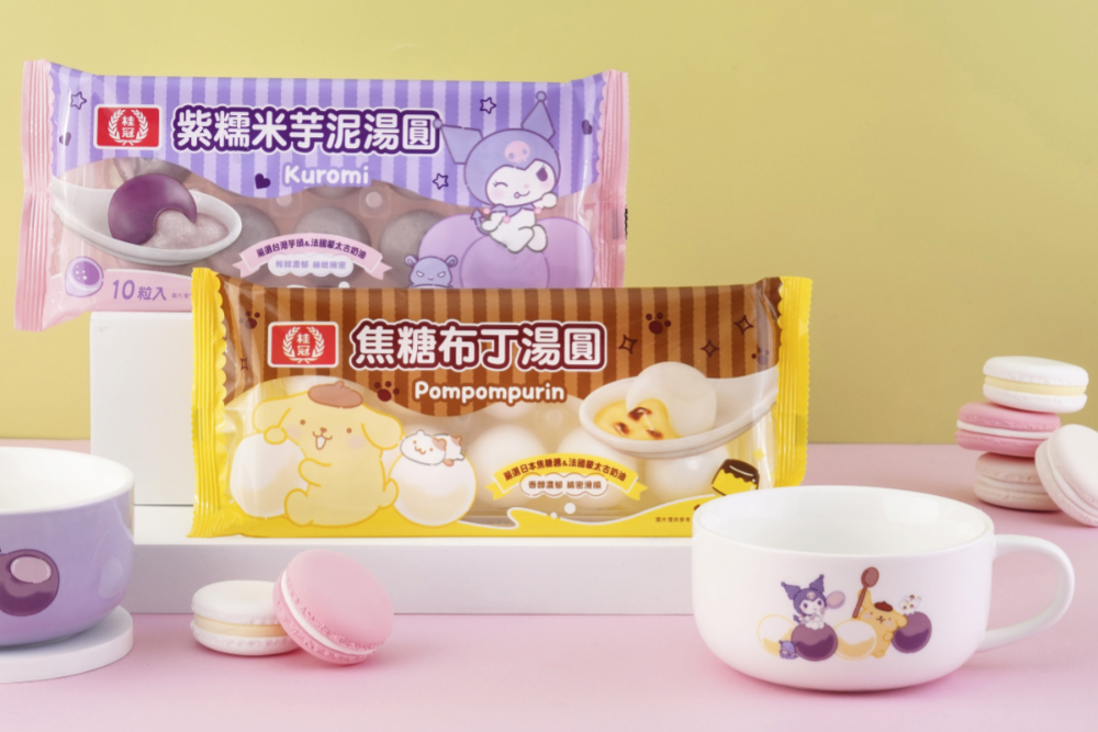 三麗鷗X桂冠湯圓、玩偶、湯杯周邊產品在全台掀起甜蜜旋風。